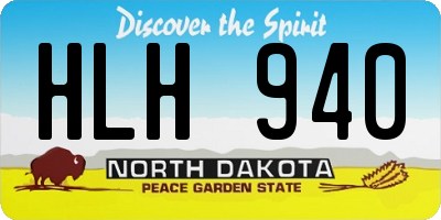 ND license plate HLH940