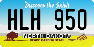 ND license plate HLH950