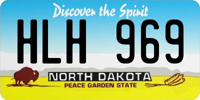 ND license plate HLH969
