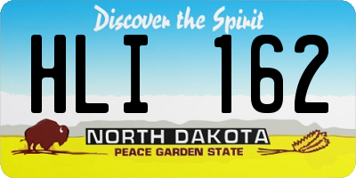 ND license plate HLI162