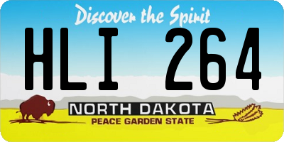ND license plate HLI264