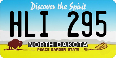 ND license plate HLI295