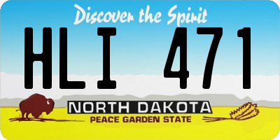 ND license plate HLI471
