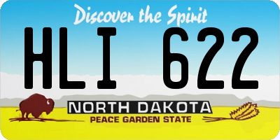 ND license plate HLI622