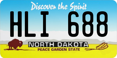 ND license plate HLI688