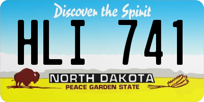 ND license plate HLI741