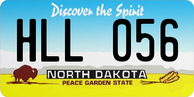 ND license plate HLL056