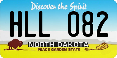 ND license plate HLL082
