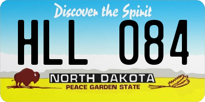 ND license plate HLL084