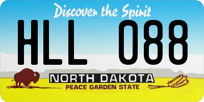 ND license plate HLL088