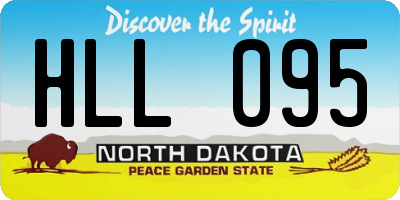 ND license plate HLL095