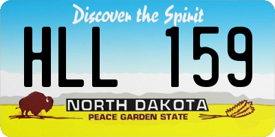 ND license plate HLL159
