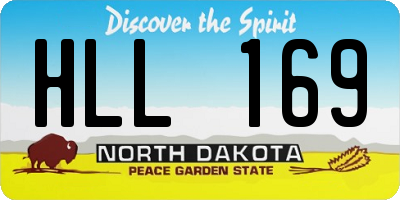 ND license plate HLL169