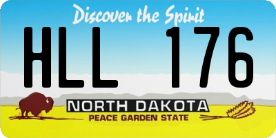 ND license plate HLL176