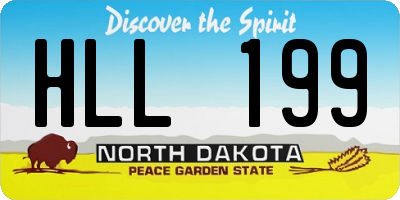 ND license plate HLL199