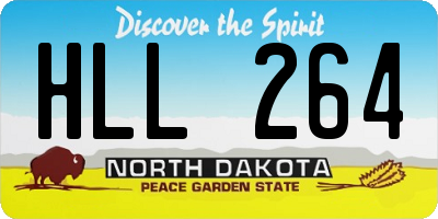 ND license plate HLL264