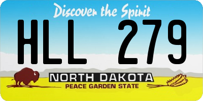 ND license plate HLL279