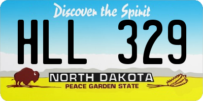 ND license plate HLL329