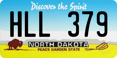 ND license plate HLL379