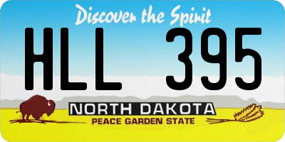 ND license plate HLL395