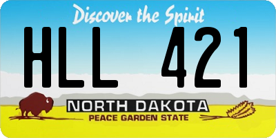 ND license plate HLL421