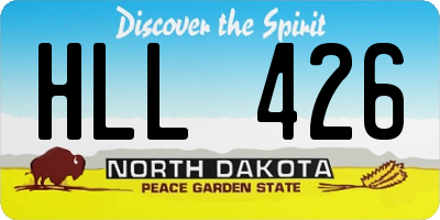 ND license plate HLL426