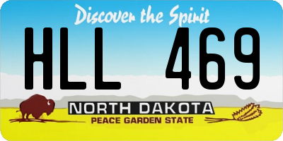 ND license plate HLL469