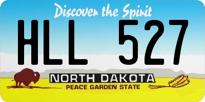 ND license plate HLL527