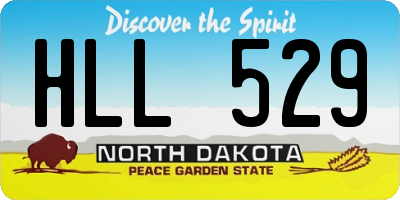 ND license plate HLL529