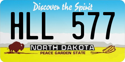 ND license plate HLL577