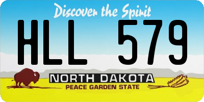 ND license plate HLL579