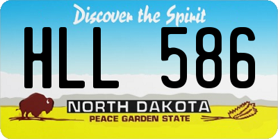 ND license plate HLL586