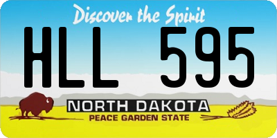 ND license plate HLL595