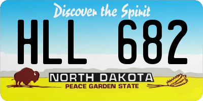 ND license plate HLL682
