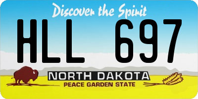 ND license plate HLL697