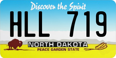 ND license plate HLL719
