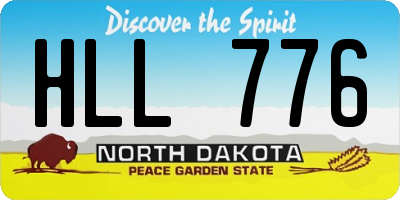ND license plate HLL776