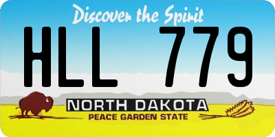 ND license plate HLL779