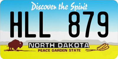 ND license plate HLL879