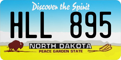 ND license plate HLL895