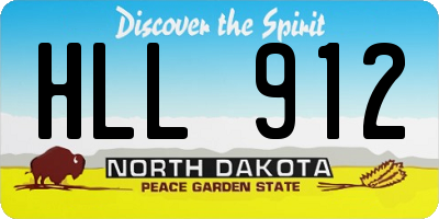 ND license plate HLL912