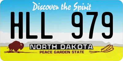 ND license plate HLL979