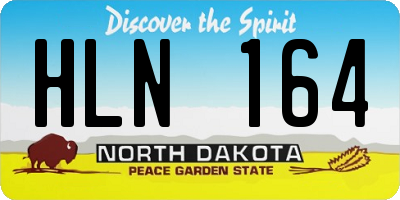 ND license plate HLN164