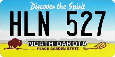 ND license plate HLN527