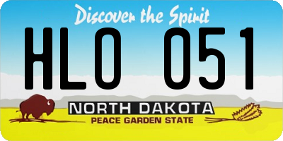 ND license plate HLO051