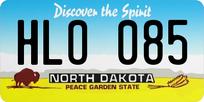 ND license plate HLO085