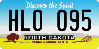 ND license plate HLO095