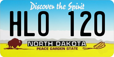 ND license plate HLO120