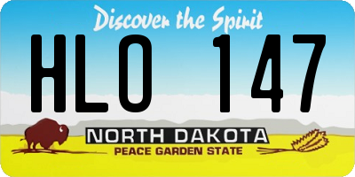 ND license plate HLO147