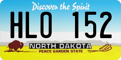 ND license plate HLO152